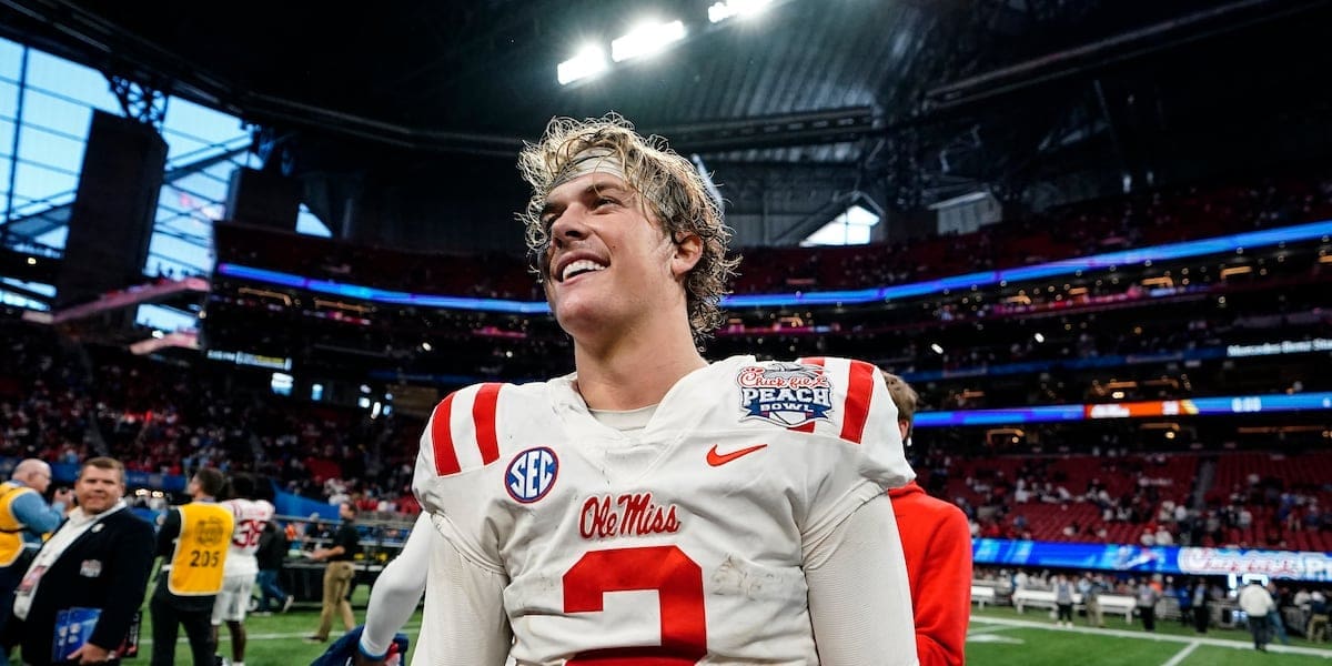 Ole Miss QB Jaxson Dart selected by New York Giants in first round of the NFL Draft