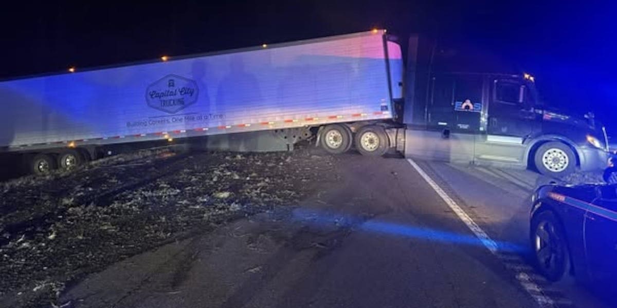 MHP responds to I-20 crash involving 18-wheeler in Warren County
