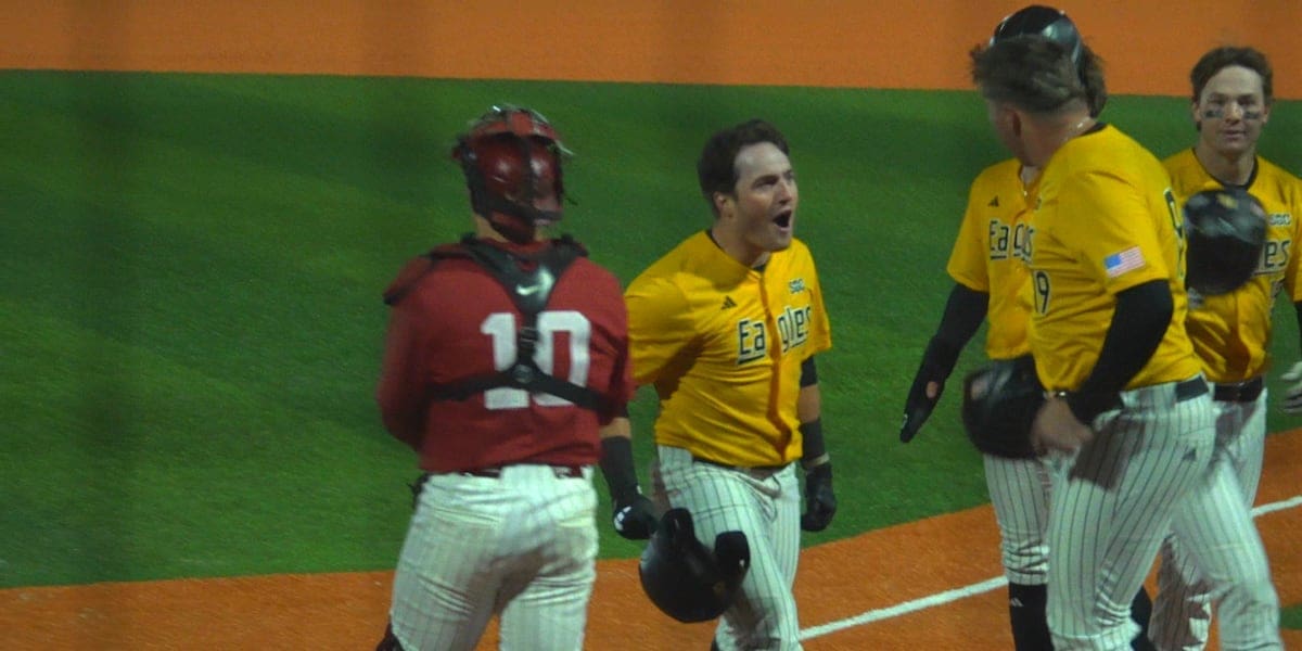 Two grand slams leads No. 12 Southern Miss to mercy-rule victory over Alabama