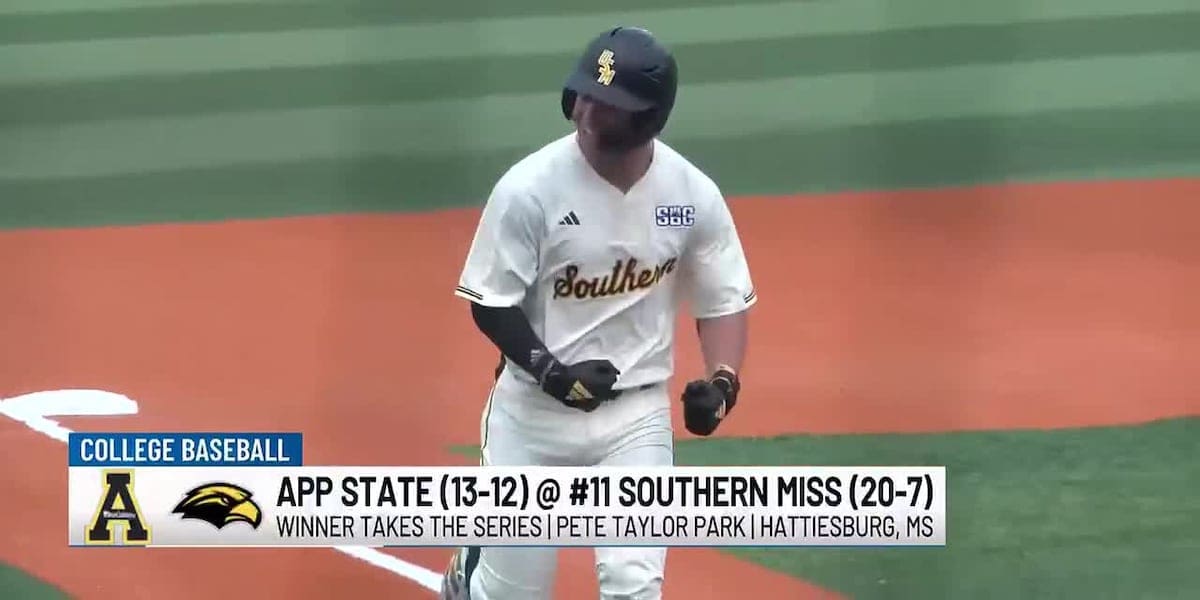No. 11 Southern Miss claims series against App State